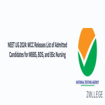 NEET UG 2024 MCC Releases List of Admitted Candidates for MBBS BDS and BSc Nursing